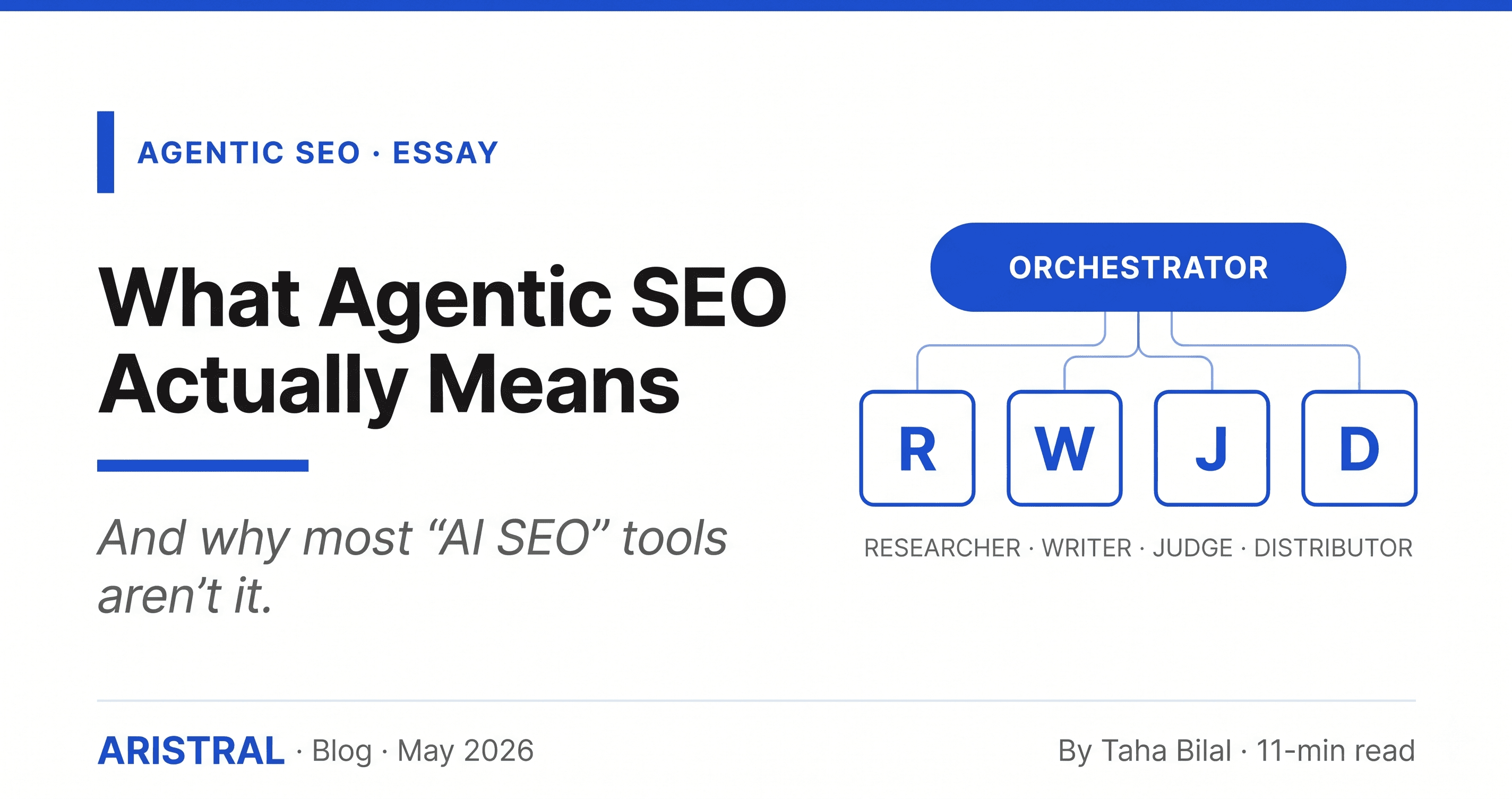 What Agentic SEO Actually Means — And Why Most "AI SEO" Tools Aren't It