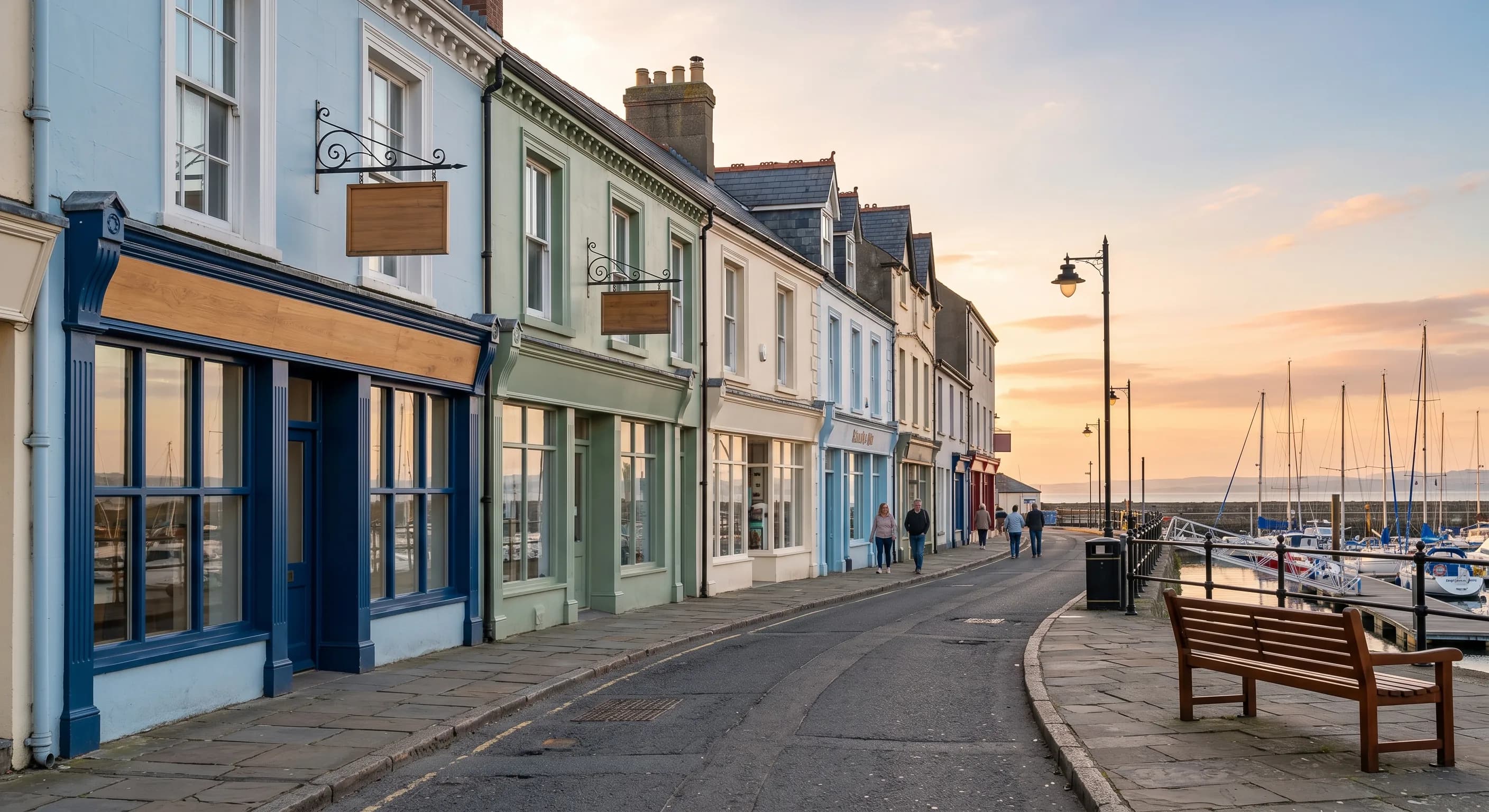 An independent Bangor (Co. Down) seafront parade where nearby customers find local businesses through local SEO