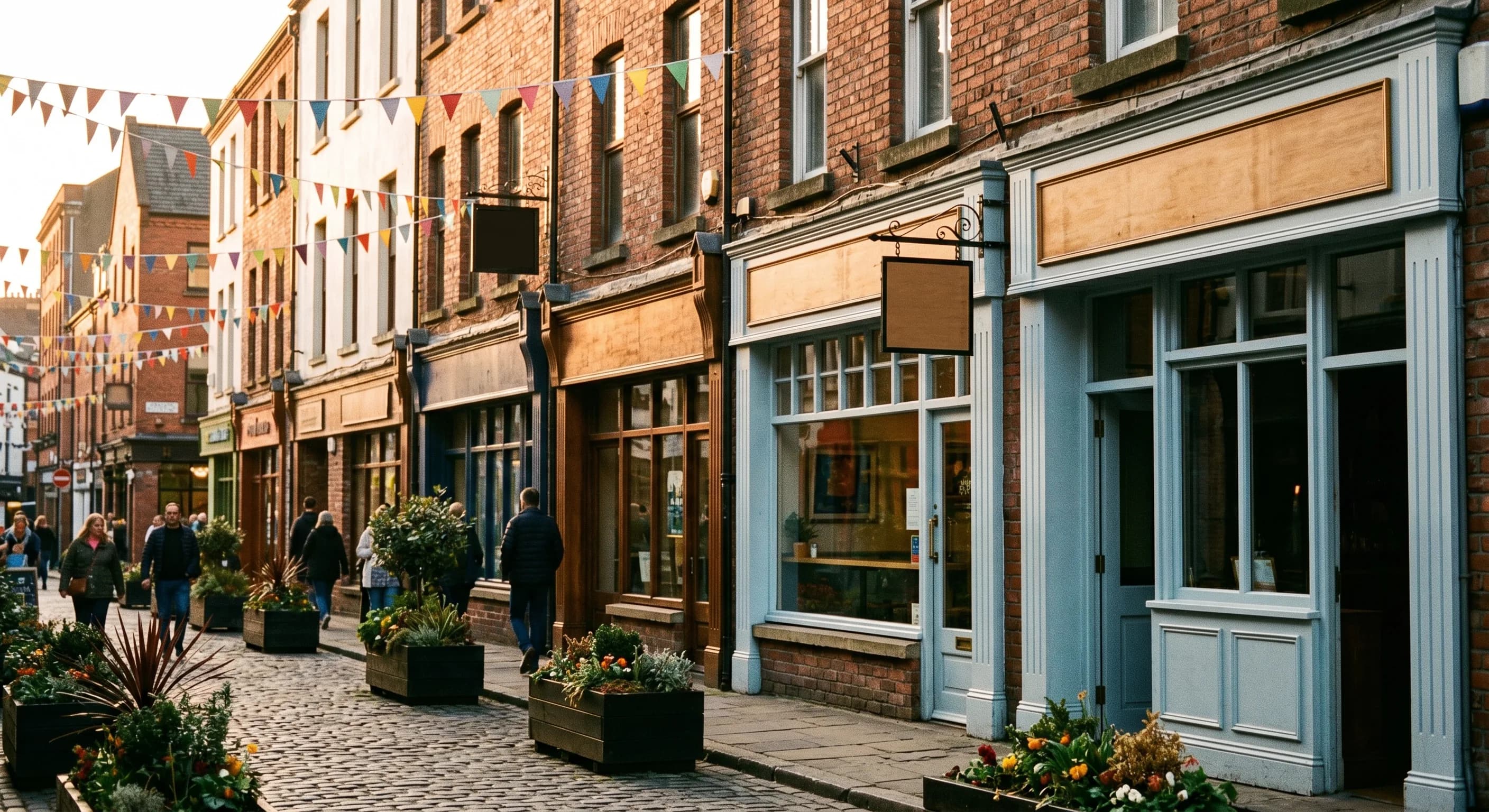 An independent Belfast city-quarter parade where nearby customers find local businesses through local SEO
