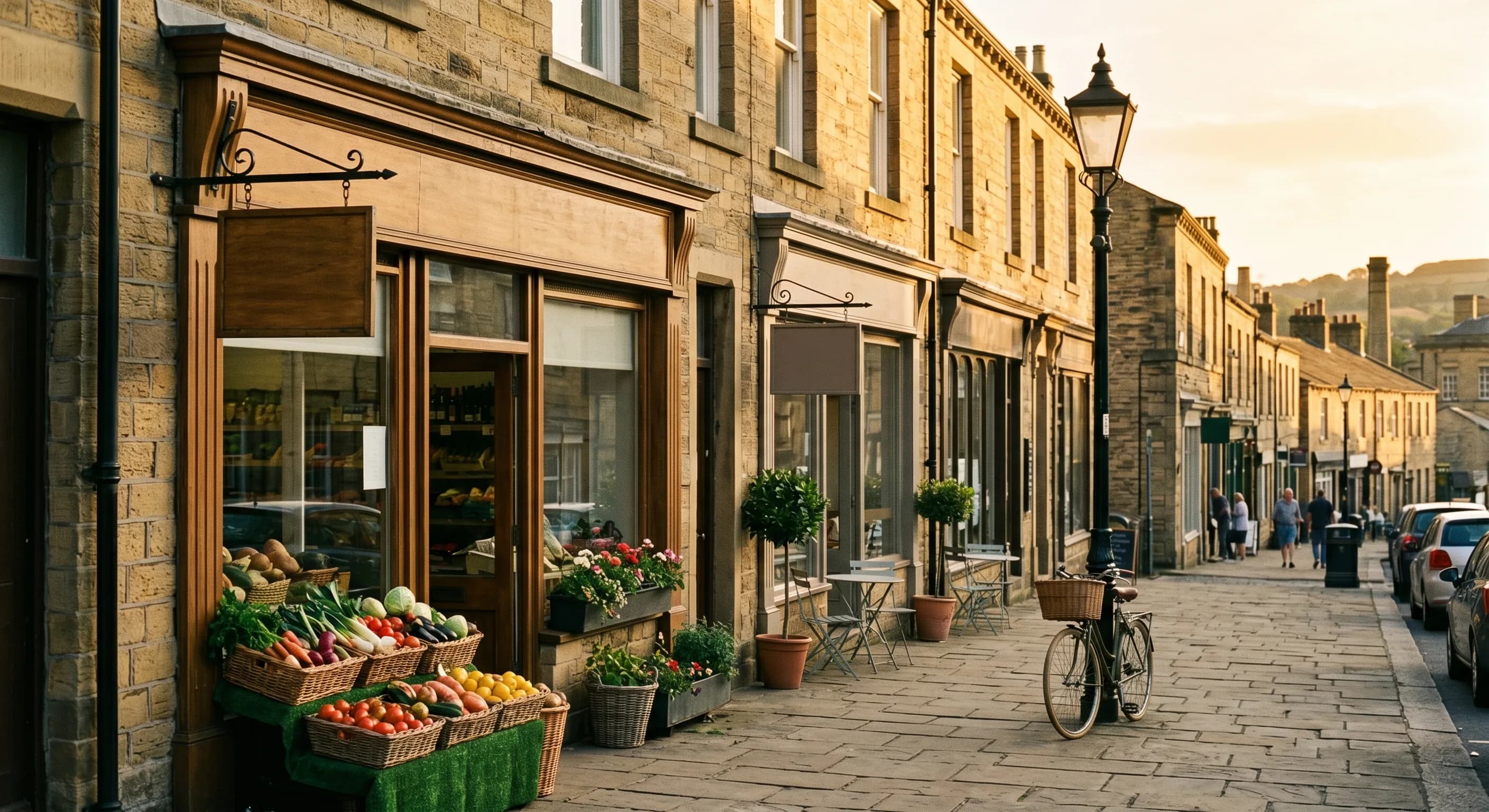 An independent Bradford high street where nearby customers find local businesses through local SEO