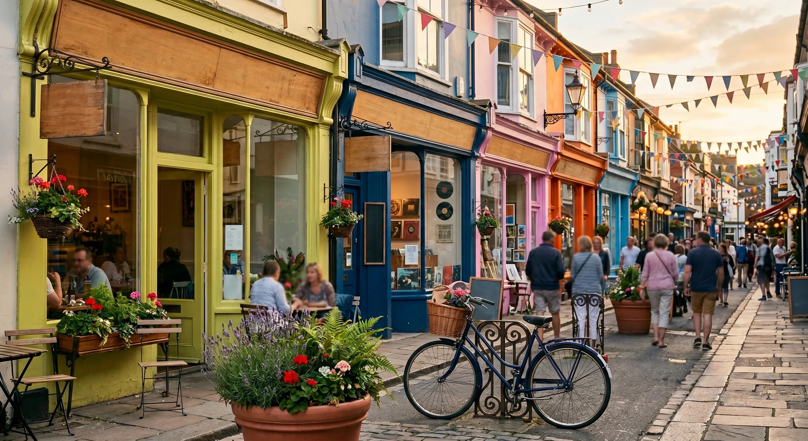 An independent Brighton and Hove high street where nearby customers find local businesses through local SEO
